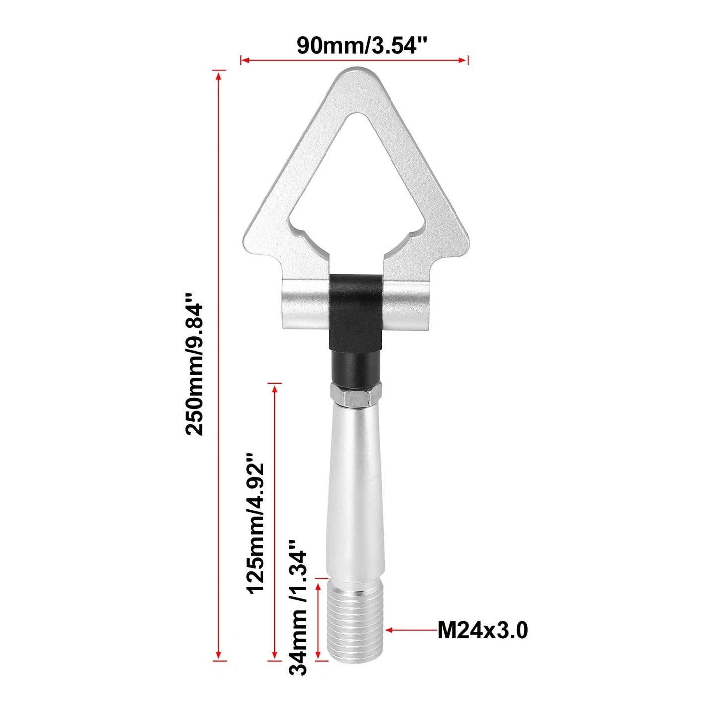 Tow Hook Screw for Mitsubishi Lancer EVO X (2008-2015) Silver Tone