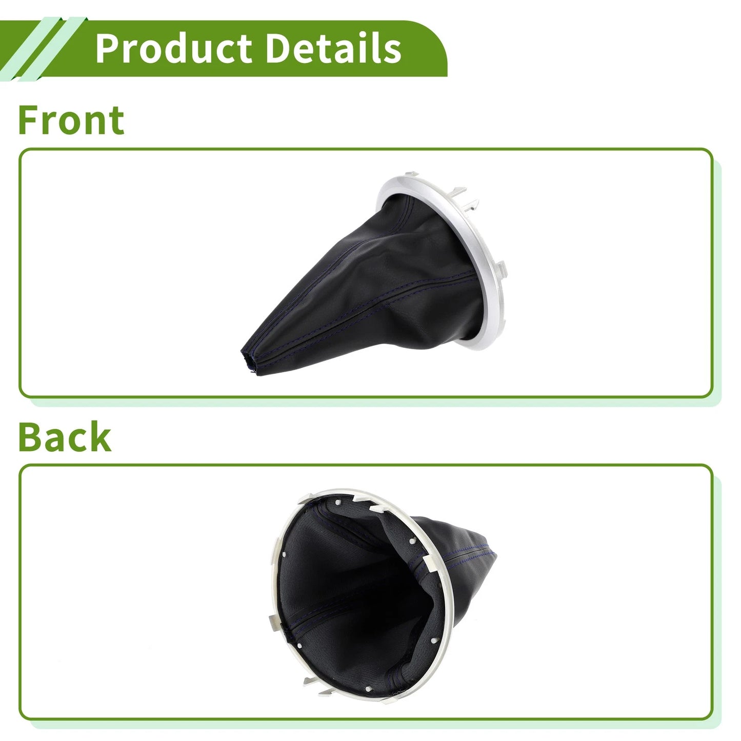 Gear Shift Stick Gaiter for Suzuki Swift (2005-2010) - Matte Silver/Black/Blue
