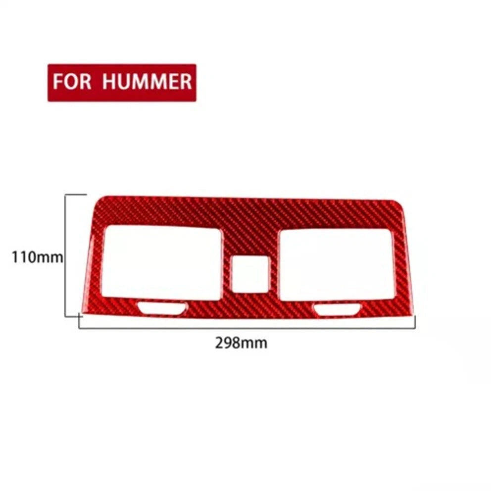 Carbon Fiber Center Console Air Vent Outlet Cover Trim for Hummer H3 (2006-2010)