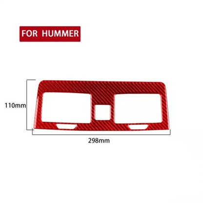 Carbon Fiber Center Console Air Vent Outlet Cover Trim for Hummer H3 (2006-2010)