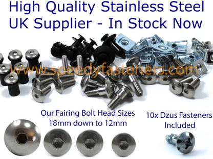 Fairing Screen Bolts Dzus RC36 Stainless Steel for Honda VFR 750 (1994–1997)
