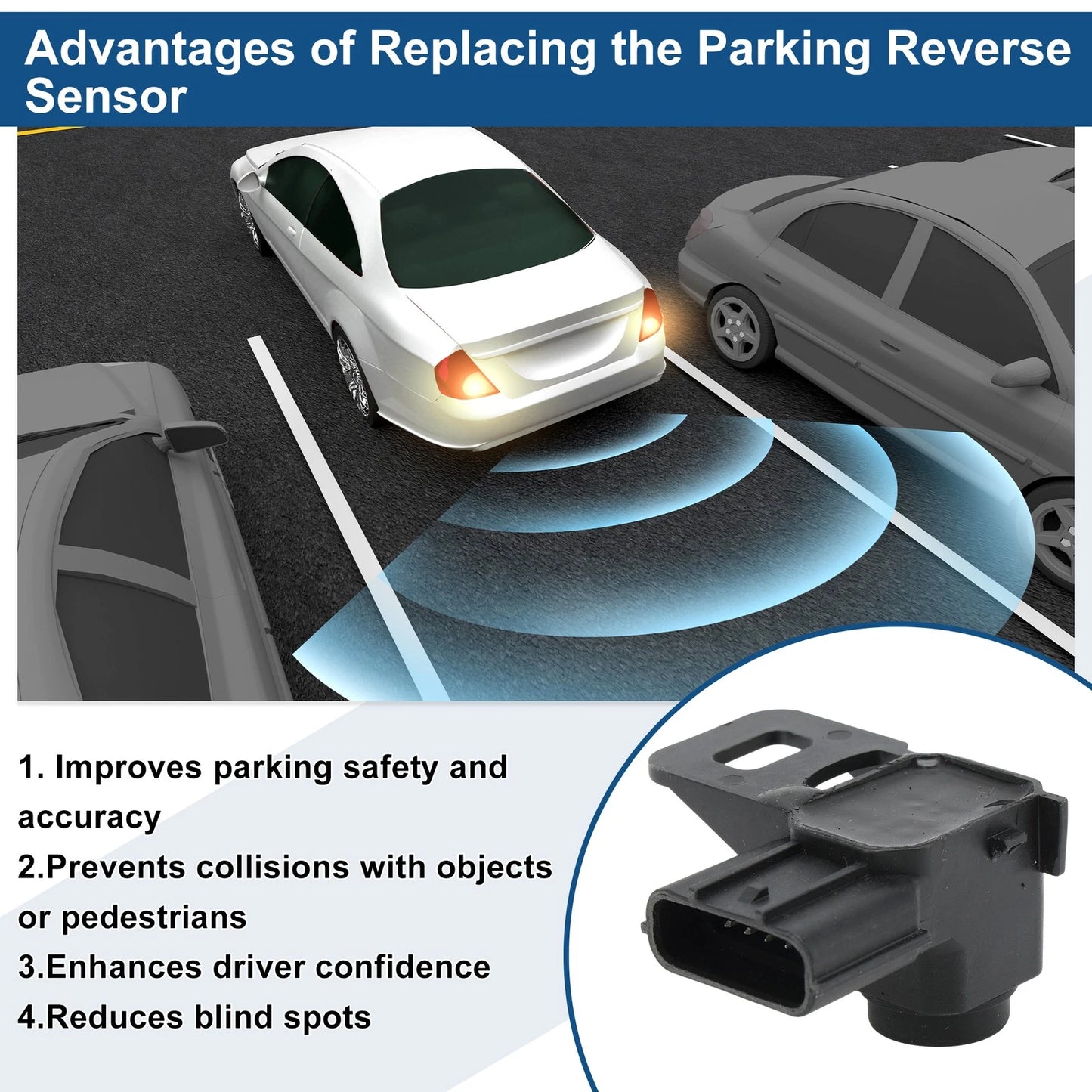 Reverse Backup Parking Sensor for Acura MDX Base (2017 - 2020)