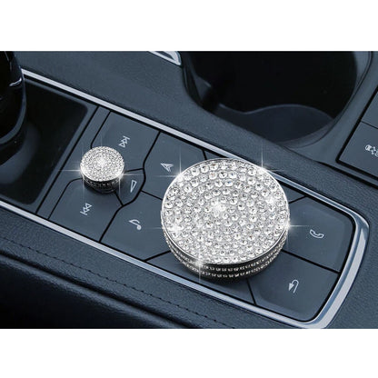 Car Crystal Center Console Multimedia Knob Cover Trim Fits Cadillac CT5 XT4 XT6