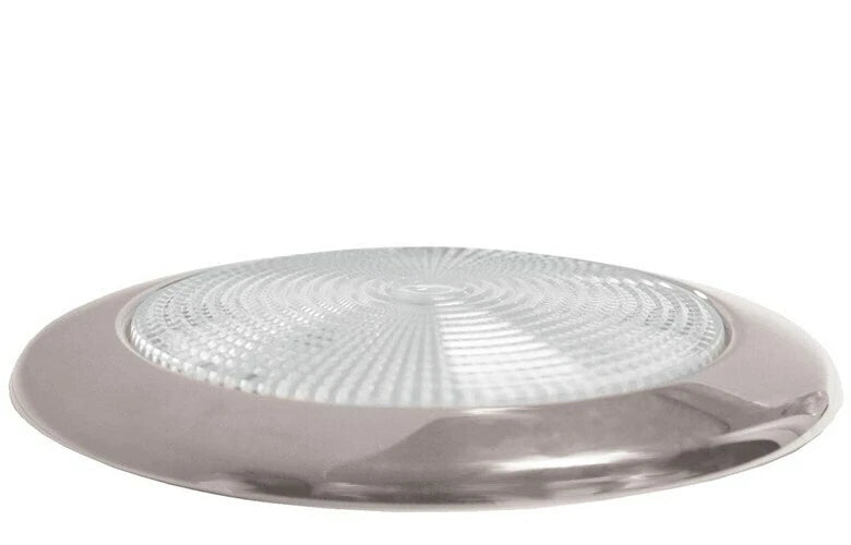 LED Stainless Cabin Slim Light Marine Warm White 132mm Diameter