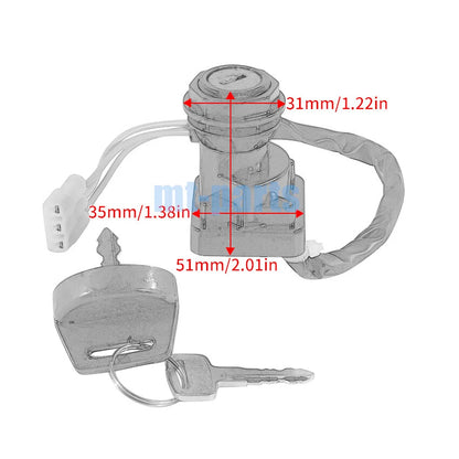 Ignition Switch & Keys for Arctic Cat ATV 375 AUTO 4X4 (2000-2005)