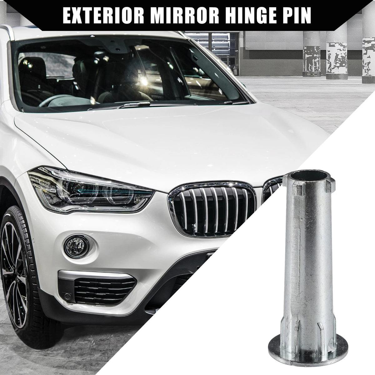 Exterior Mirror Hinge 1x for BMW X1 E84, X3 F25 Durable Silver Tone