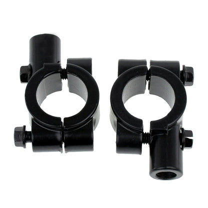 22MM M8 Black Motorcycle Handlebar Mirror Mount Clamp