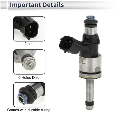 Fuel Injector for Toyota Corolla 2.0 (2020-2024) 1 Pc Black Silver Tone