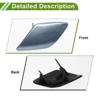 Front Left Washer Nozzle Cover for BMW 428i 2014-2016 (2 x Gray Caps)