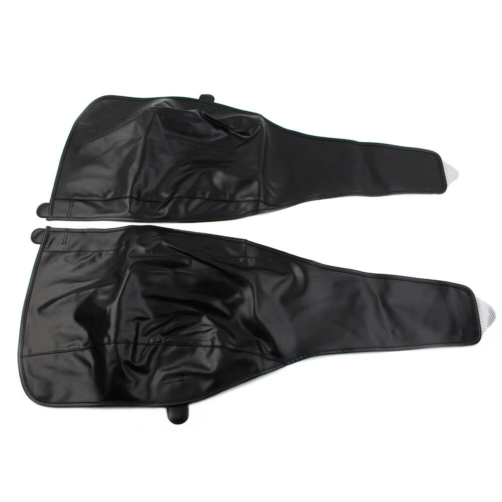 Black PU Leather Rear Trike Fender Bra for Harley Tri Glide Ultra Classic (2009-2023)