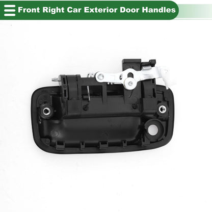 Gloss Black Front Right Exterior Door Handle for Toyota Tacoma (2005-2023)