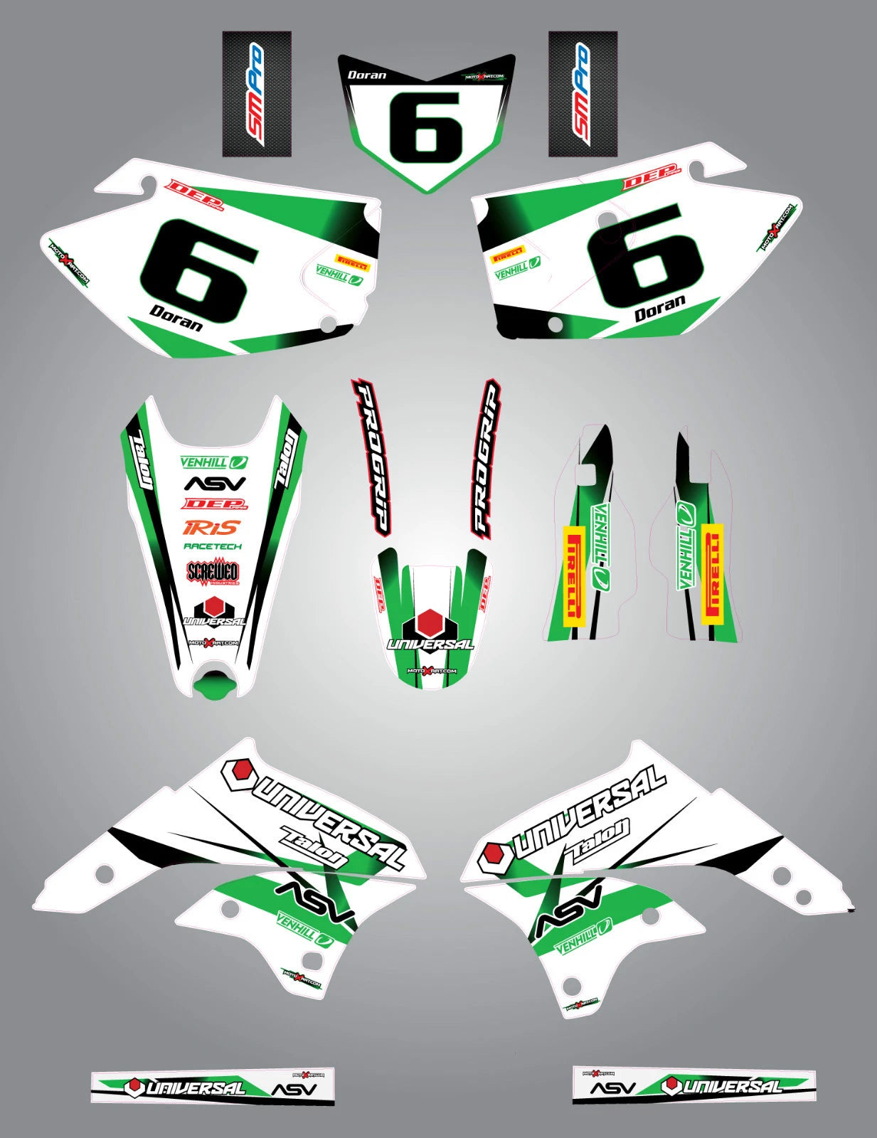 Custom Graphic Kit for Kawasaki KLX 450 (2008-2015)