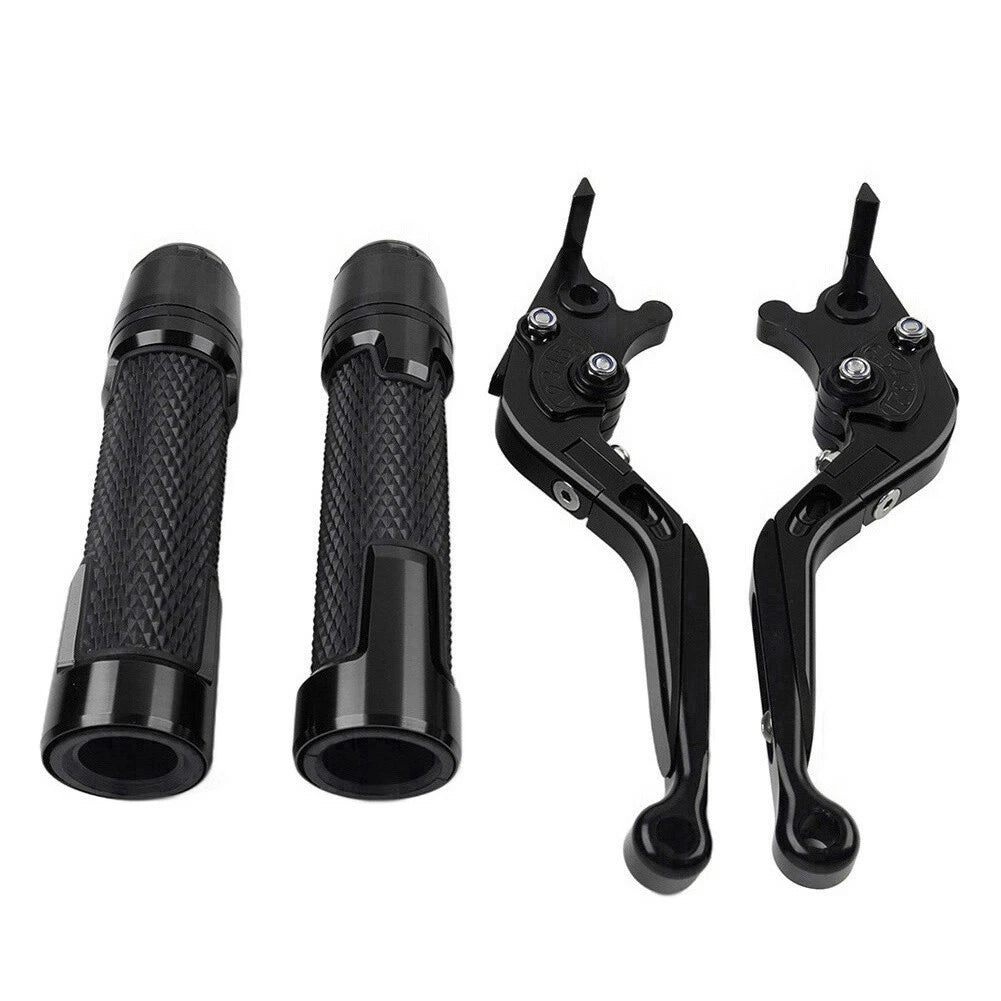 Black Brake Clutch Lever Grip Set for Yamaha FJR XJR 1300 (2001-2008)
