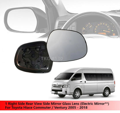 RH Mirror Glass Lens for Toyota Hiace Commuter (2005-2018)