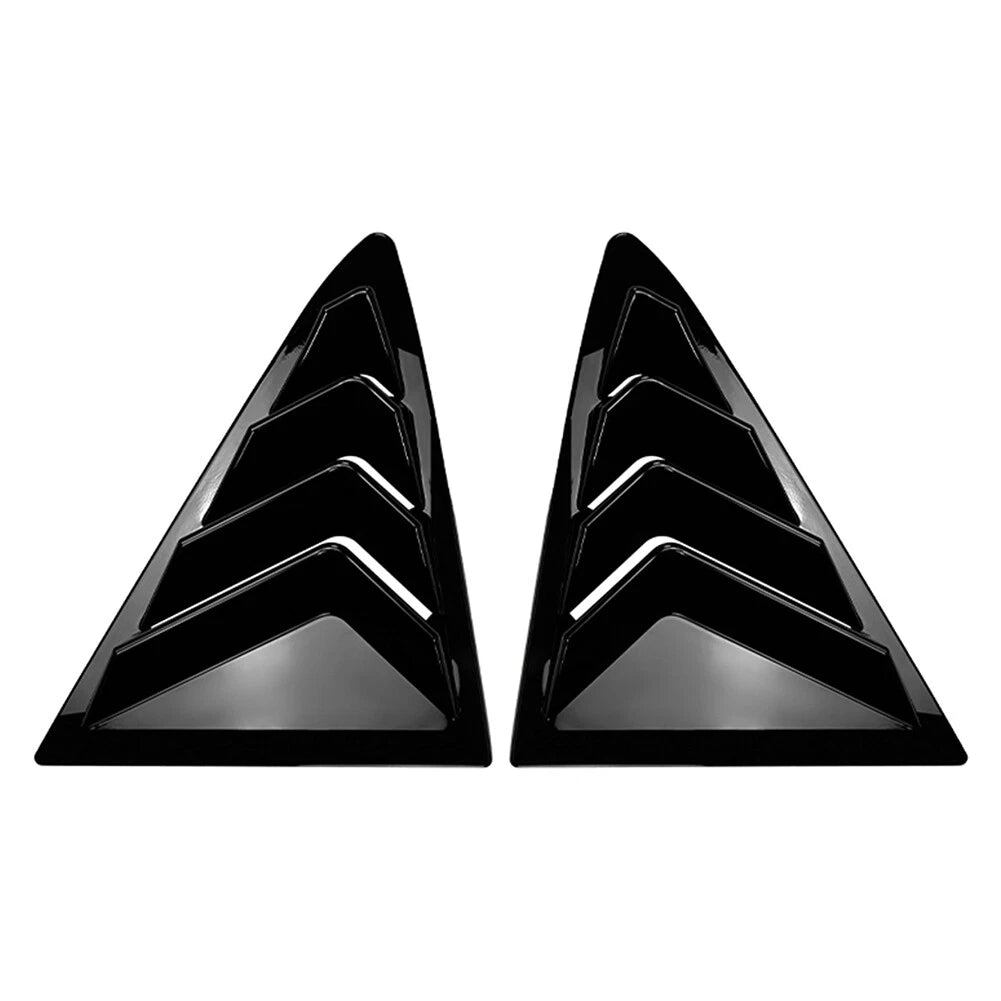 Glossy Black Rear Window Louver Cover for Ford Fiesta (2018-2024)