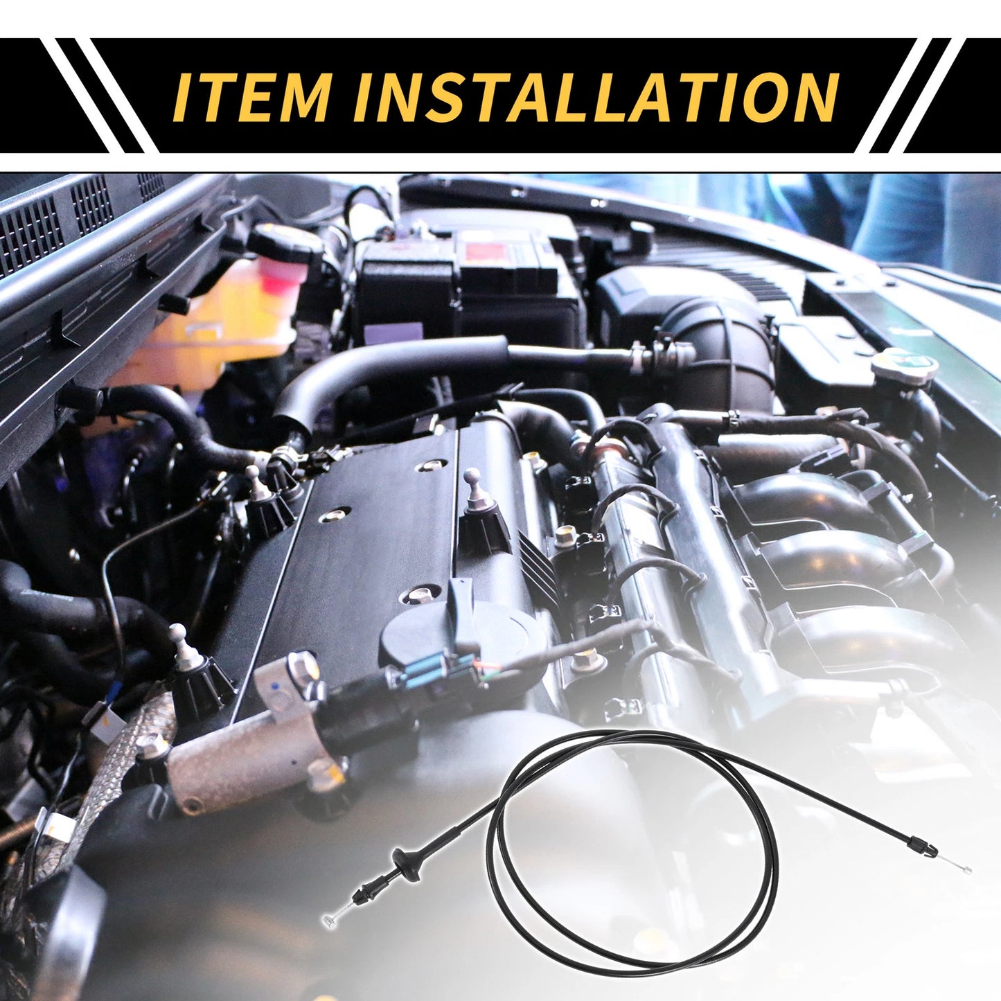 Hood Latch Release Cable for Ford F-250 F-350 F-450 Super Duty (2011-2016)