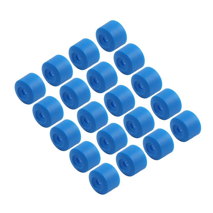 17mm Blue Wheel Lug Nut Bolt Cover Caps for Volkswagen Golf, Passat, Beetle