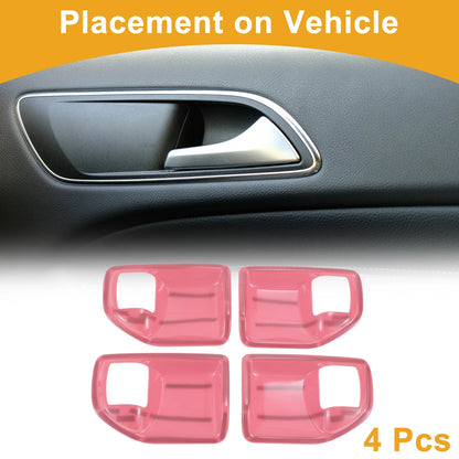 Interior Door Handle Bowl Cover Trim for Jeep Wrangler JK 4DR (2011-2017) - 4 Pcs