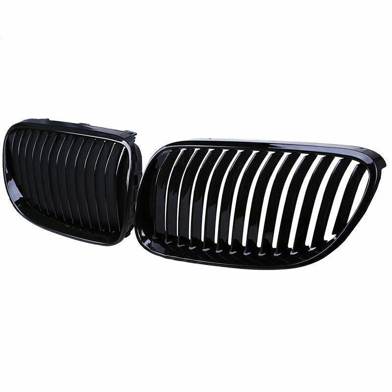 2 x Front Kidney Grille Gloss Black for BMW E92 E93 328i 335i Coupe (2011-2013)