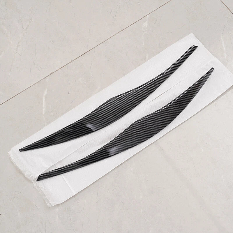 Carbon Style Headlight Eyelid Covers for 2005-2012 BMW E90 325i 328i