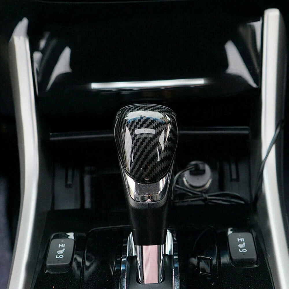 Carbon Fiber Gear Shift Knob Cover Trim for Honda Accord (2013–2017)