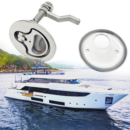 Stainless Steel Boat Hatch Latch with Handle for Easy Access
