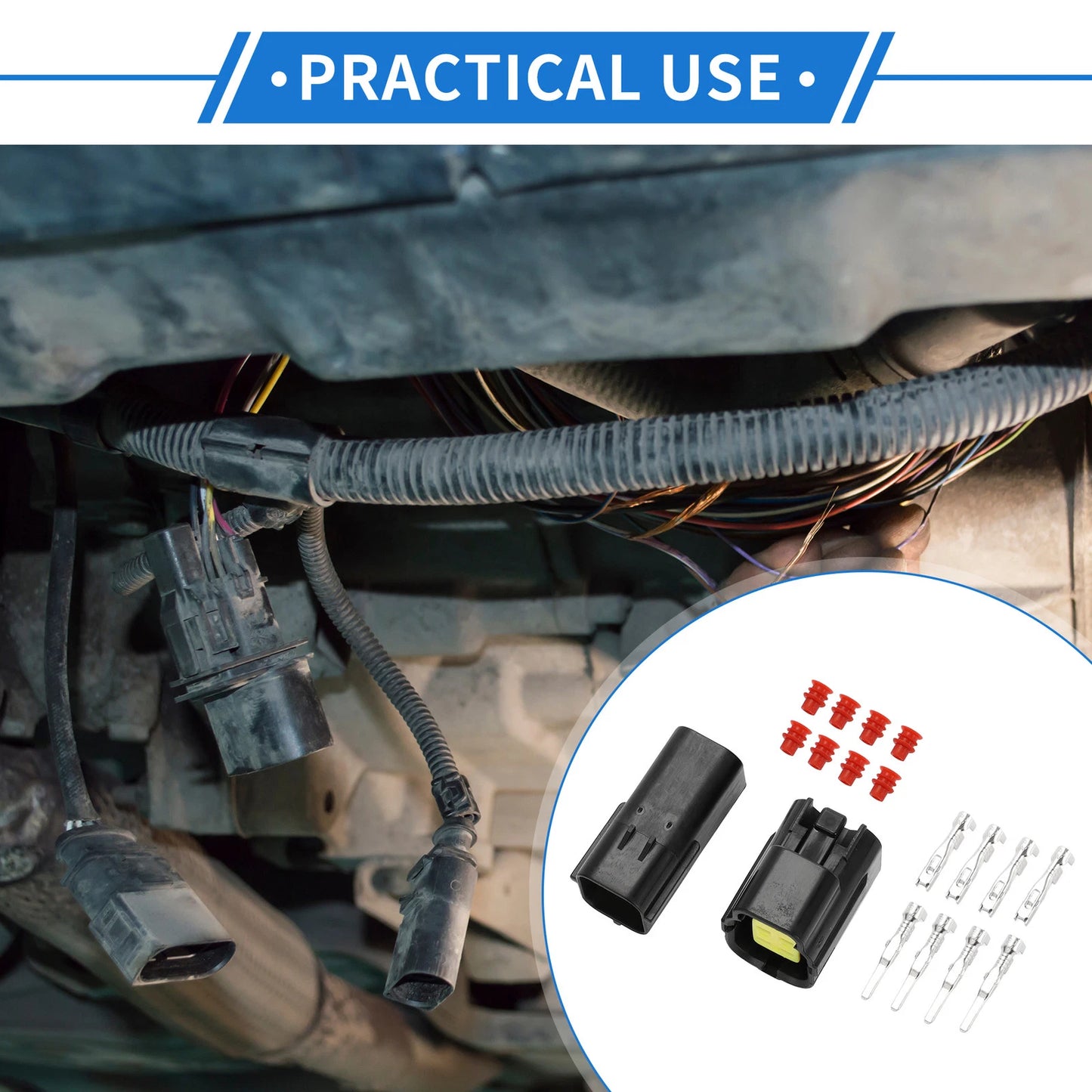 4 Pin Oxygen Sensor Connector Plug for Mazda & Nissan