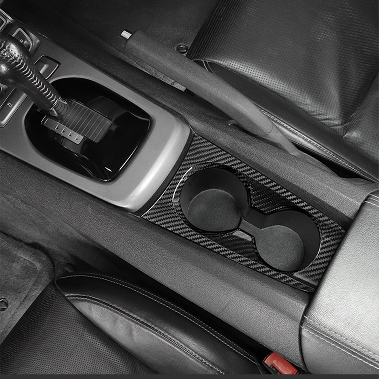 Cup Holder Panel Trim for Chevrolet Camaro (2010-2015) Carbon Fiber