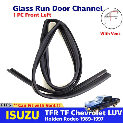 Glass Run Door Channel w Vent Front LH Fits ISUZU TFR Holden Rodeo 1989-97 D12