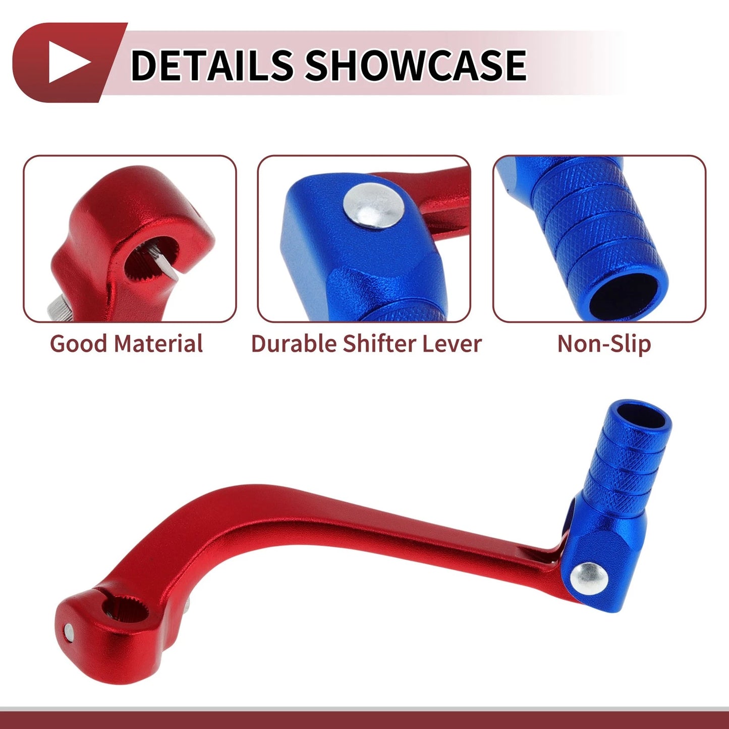 Folding Shifter Lever for Honda CRF110F 2013-2018 Red Blue