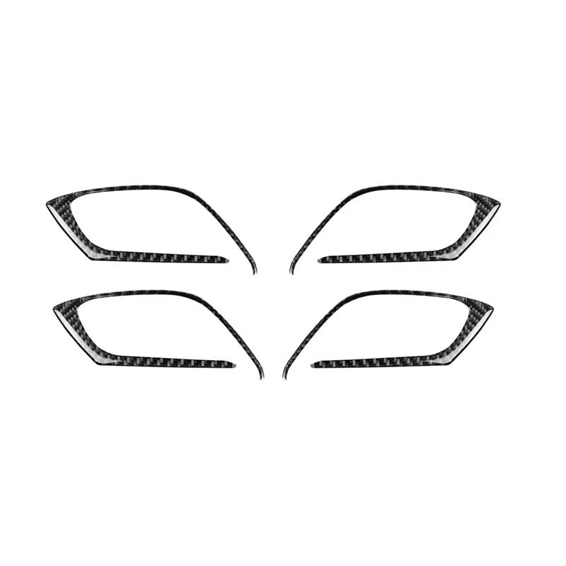 Carbon Fiber Inner Door Handle Sround Cover Trim Fit For Mazda CX-5 2017-2018