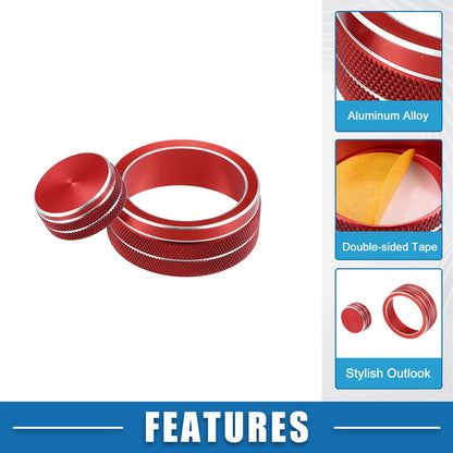Console Multimedia Button Cover for Infiniti Q50 QX50 Red