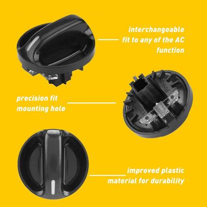 Black AC Climate Control Knob for 2000-2006 Toyota Tundra (2000-2006)