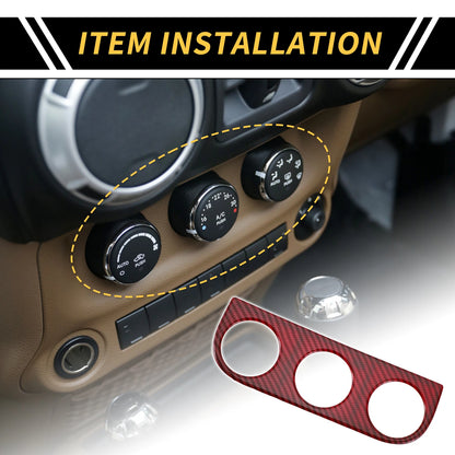AC Switch Button Control Cover Trim for Jeep Wrangler (2011-2023)