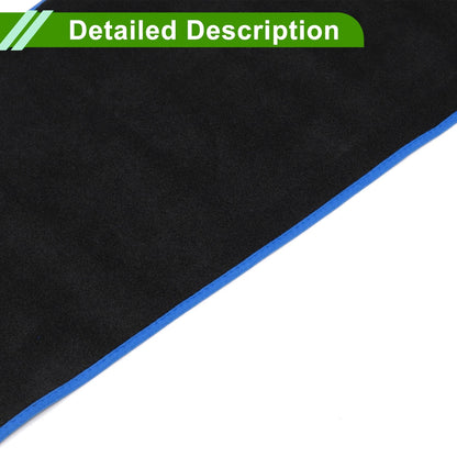 Dashboard Cover Mat for Volvo XC90 Black Blue (2015-2020) 1 Set