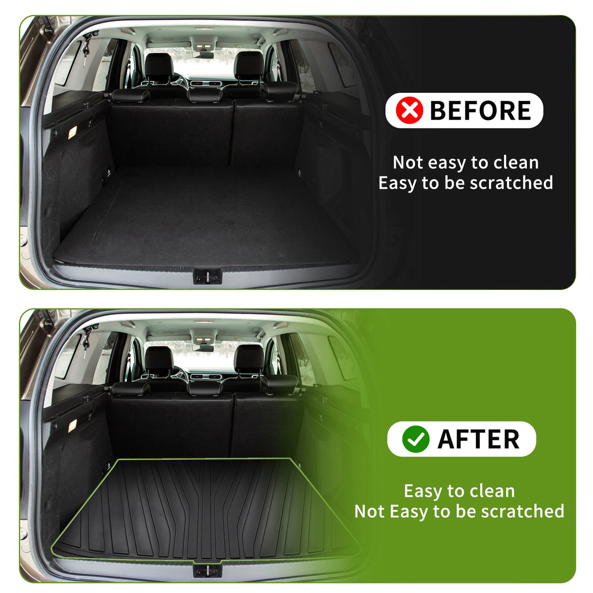 Cargo Liner Rear Trunk Mat for Ford Expedition, Lincoln Navigator (2018-2024)