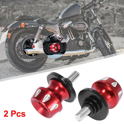 M8x1.25 Red Motorcycle Swing Arm Spools for Honda, Suzuki