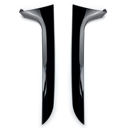 2 x Car Window Side Spoiler Trims for Audi A6 C7 Allroad (2012-2018)