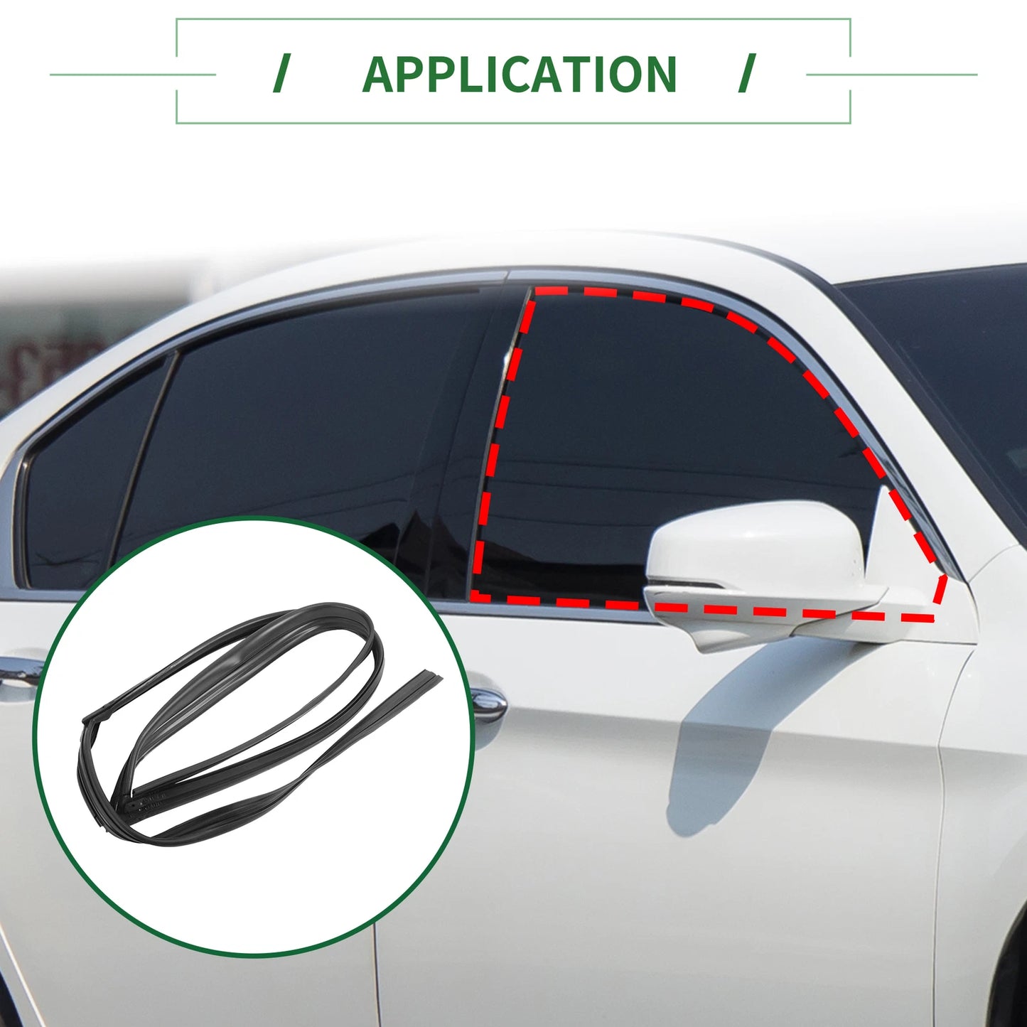 Front Right Door Window Seal Strip for Honda Accord ( Specified)