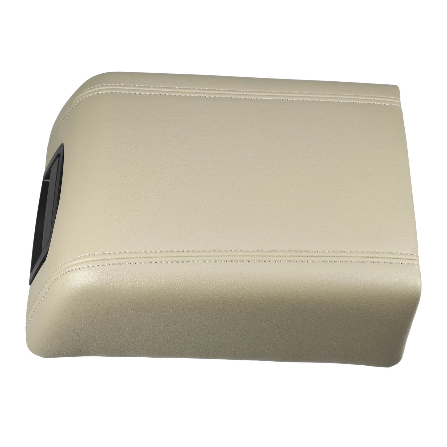Center Console Lid Armrest Cover for Ford F-150 (2015-2023) Faux Leather Beige