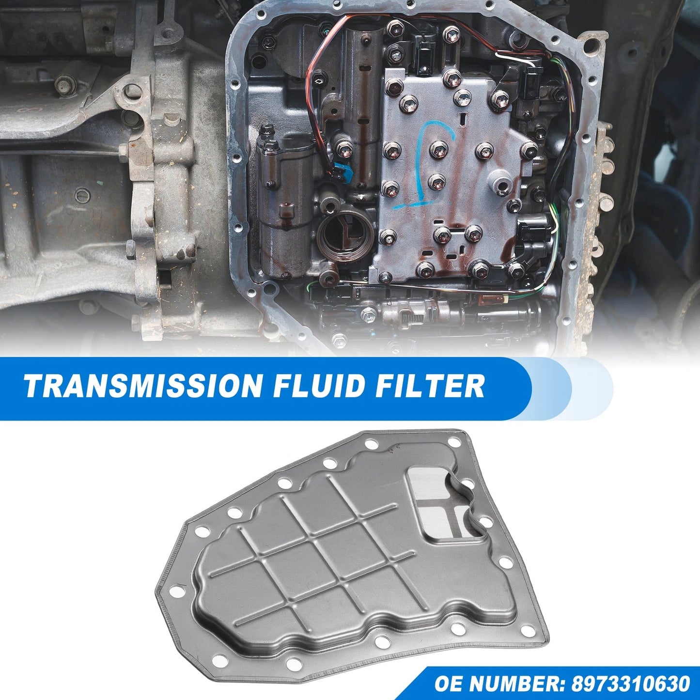 Transmission Fluid Filter Oil Pan for Chevrolet JR405E (No. 8973310630)