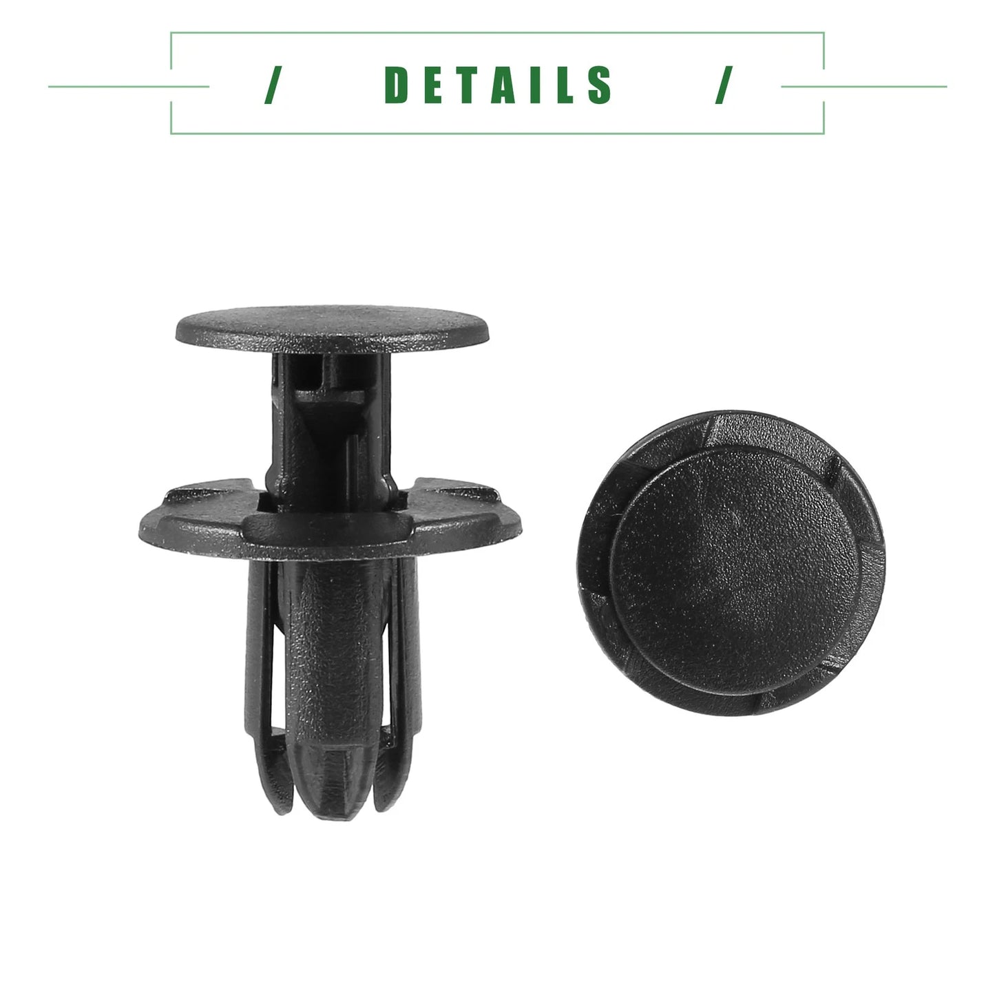 Fender Liner Clips for Hyundai Veloster 2012-2021 - 10 Pcs Black