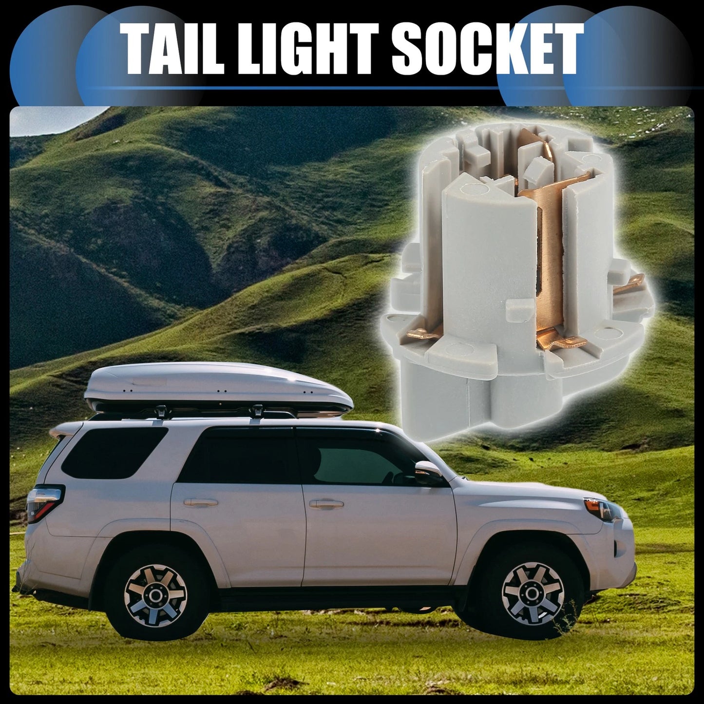 Car Tail Light Socket Parking Lamp Connector for TOYOTA 4RUNNER (2009–2023)