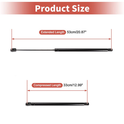 2 x Front Hood Lift Supports for Ford Taurus (2010-2019) Gas Struts Black
