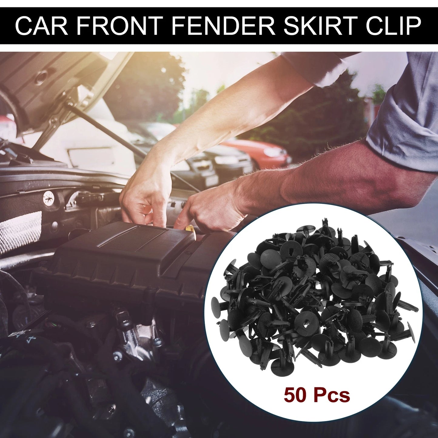 Front Fender Skirt Clip for Chevrolet GMC C/K Trucks (2007-2008) 50 Pcs