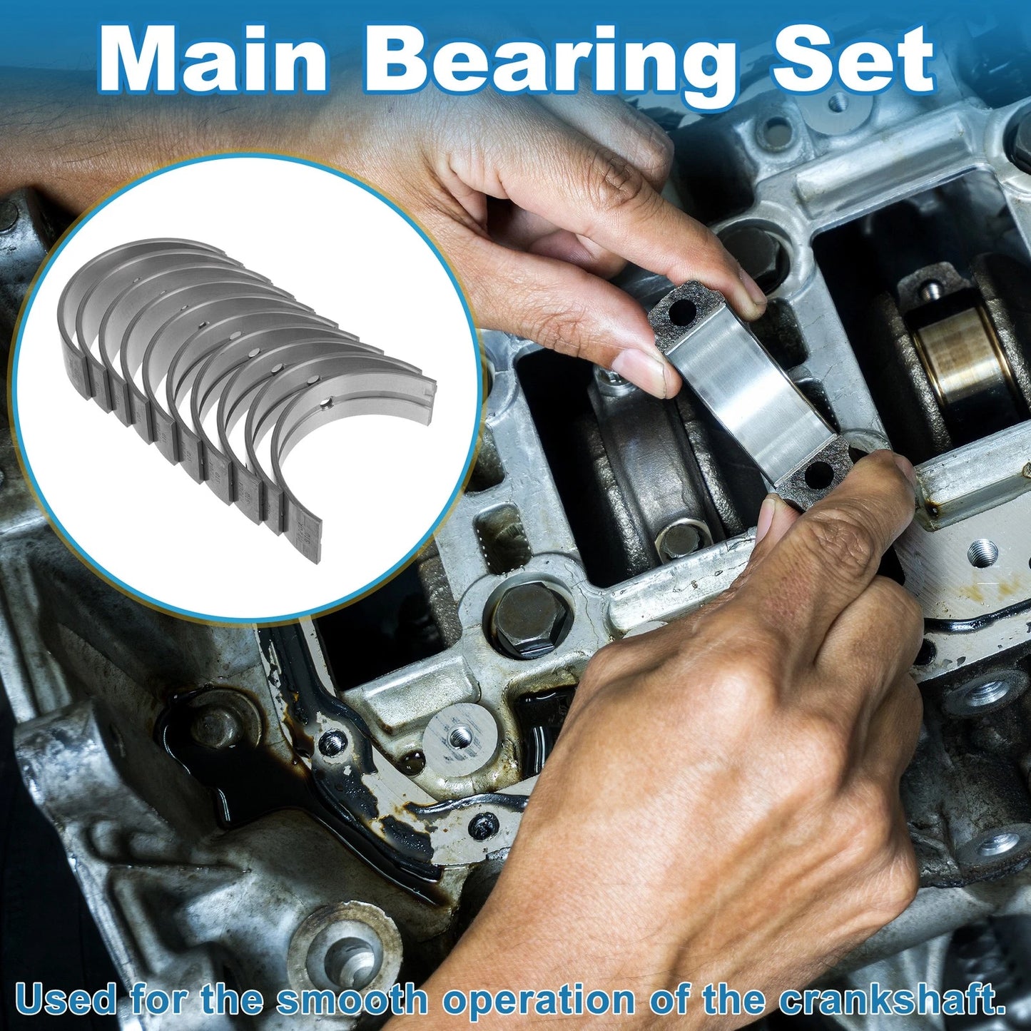 Main Bearing Set for Toyota Land Cruiser (2002–2010)
