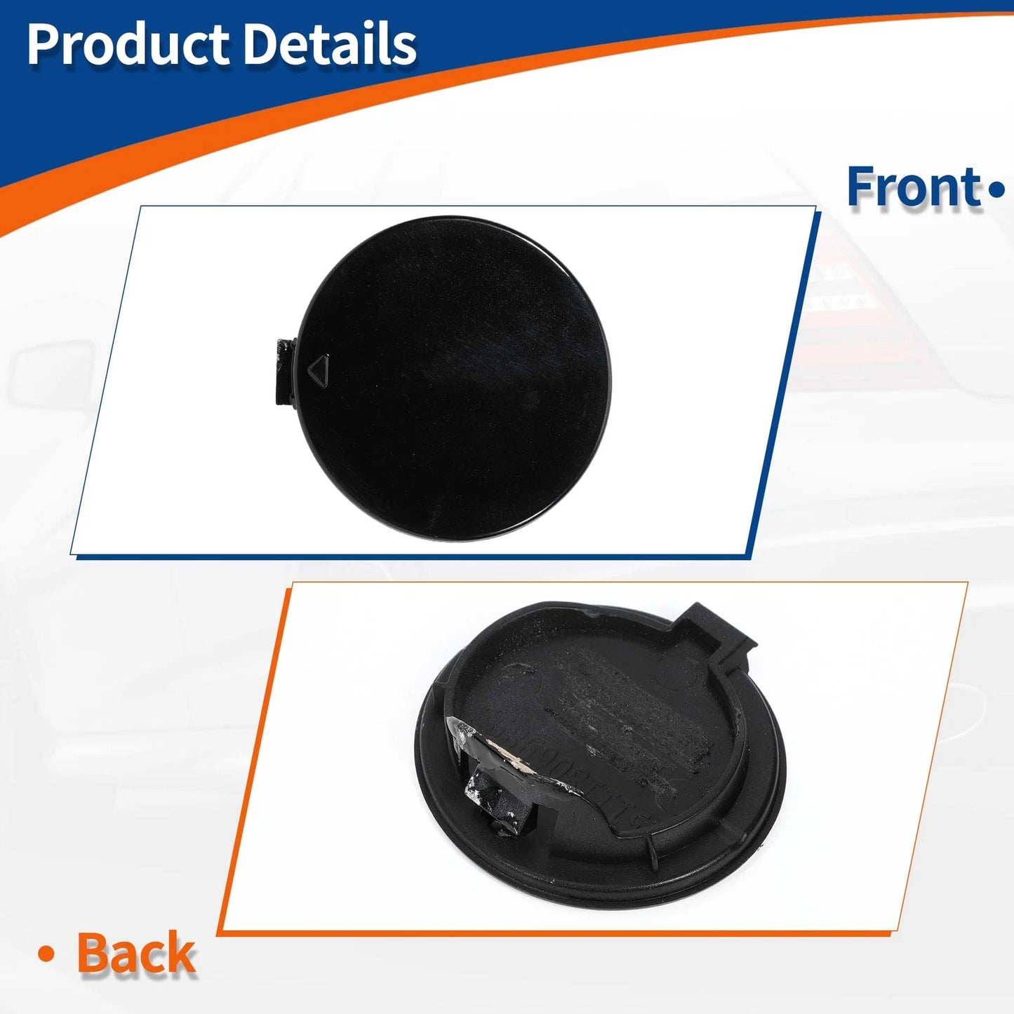 Tow Hook Cover for BMW E81 E87 (2004-2011) Black Sapphire
