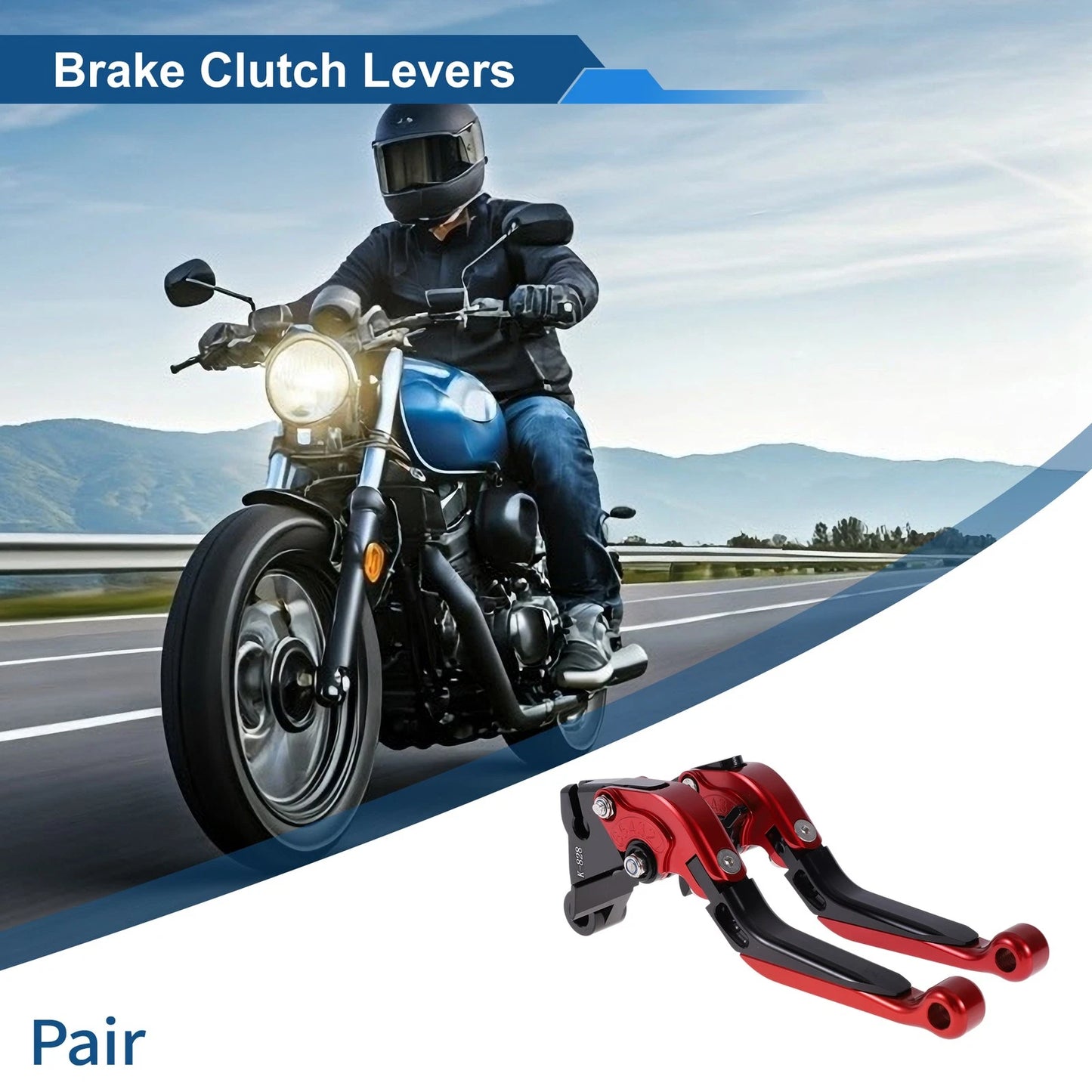 Brake Clutch Lever / Adjustable Short Long for Kawasaki ZZR600 (2005–2009)