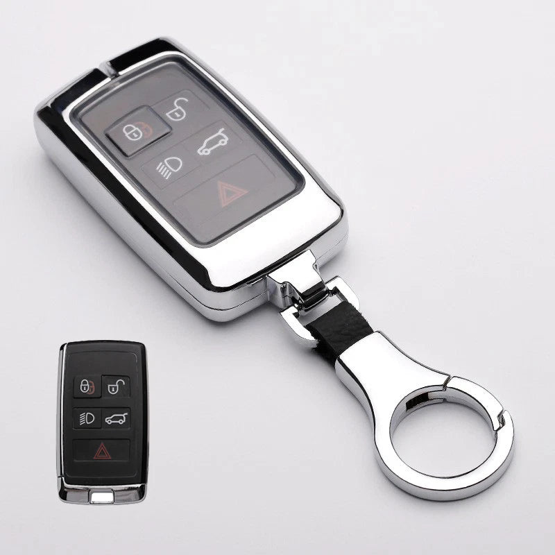 Zinc Alloy Car Key Fob Case Cover for Jaguar Land Rover Range Rover Evoque (2011–2024)