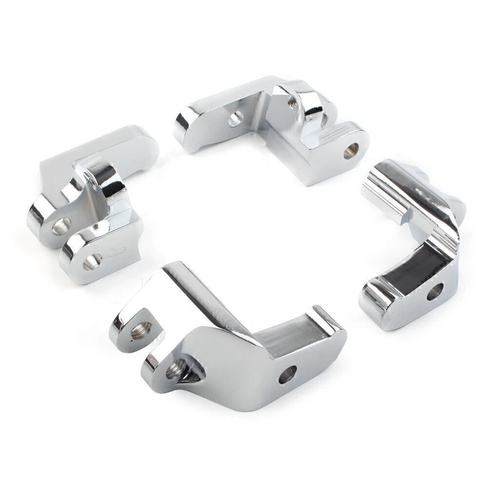 Front Driver Floorboards Footpegs Relocation Brackets for Harley 1997-2016